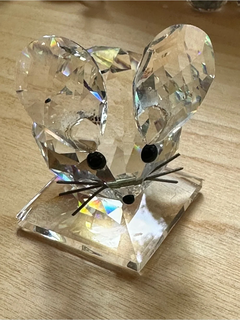 Swarovski Crystal Mouse **Missing Tail**